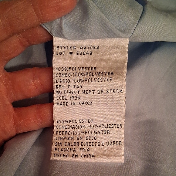 Chic Blue Pleated Maxi Dress - Picture 4 of 7